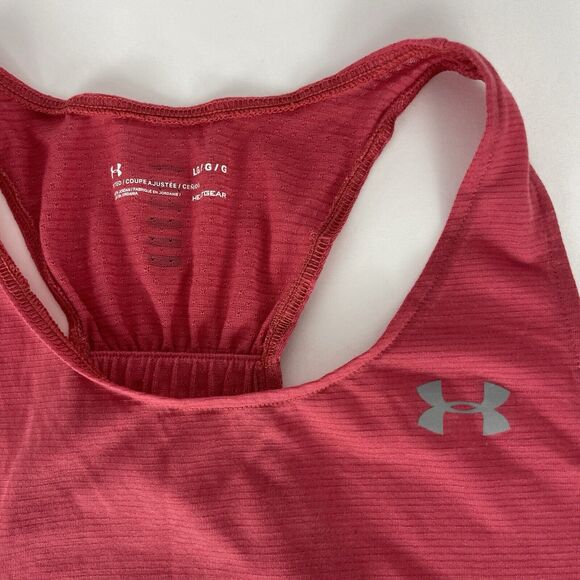 Under Armour Women's UA Streaker 2.0 Racer HeatGear Tank Pink Large - Picture 4 of 6